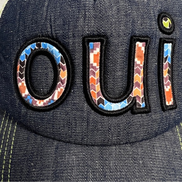 Pistil oui Hat (adjustable back) Green & Dark Denim Color - Picture 3 of 5
